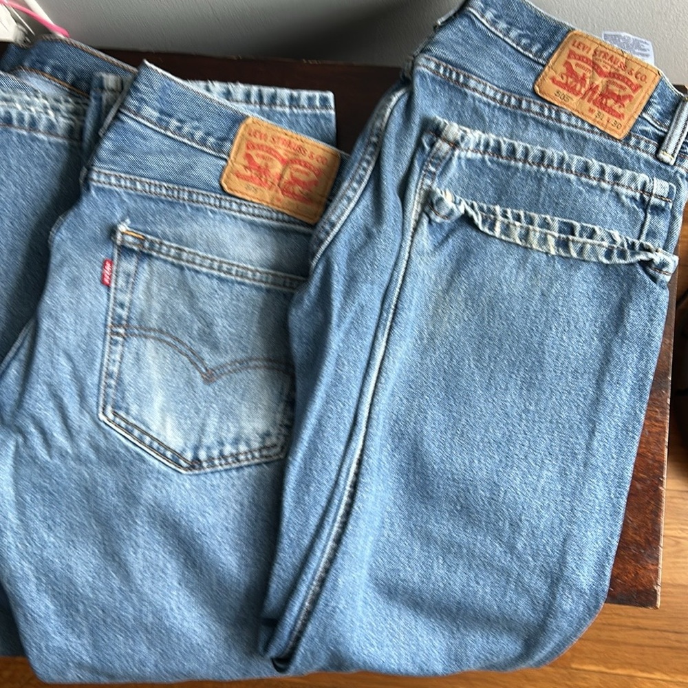 Levi’s Men’s 505 Regular Denim Jeans - Picture 3 of 3
